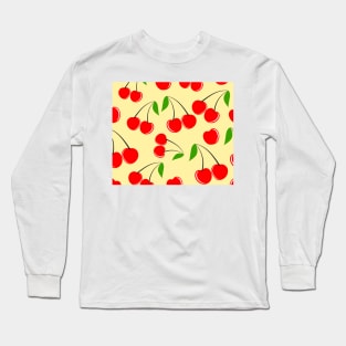 Cherry Print Long Sleeve T-Shirt